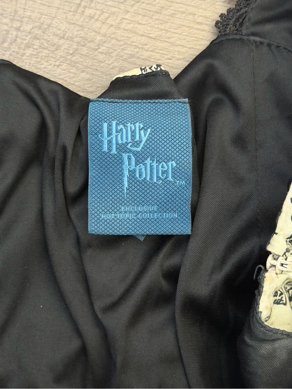 Harry Potter Marauder's Map Corset Back Square Neck Fit & Flare Dress Size M - Picture 9 of 16